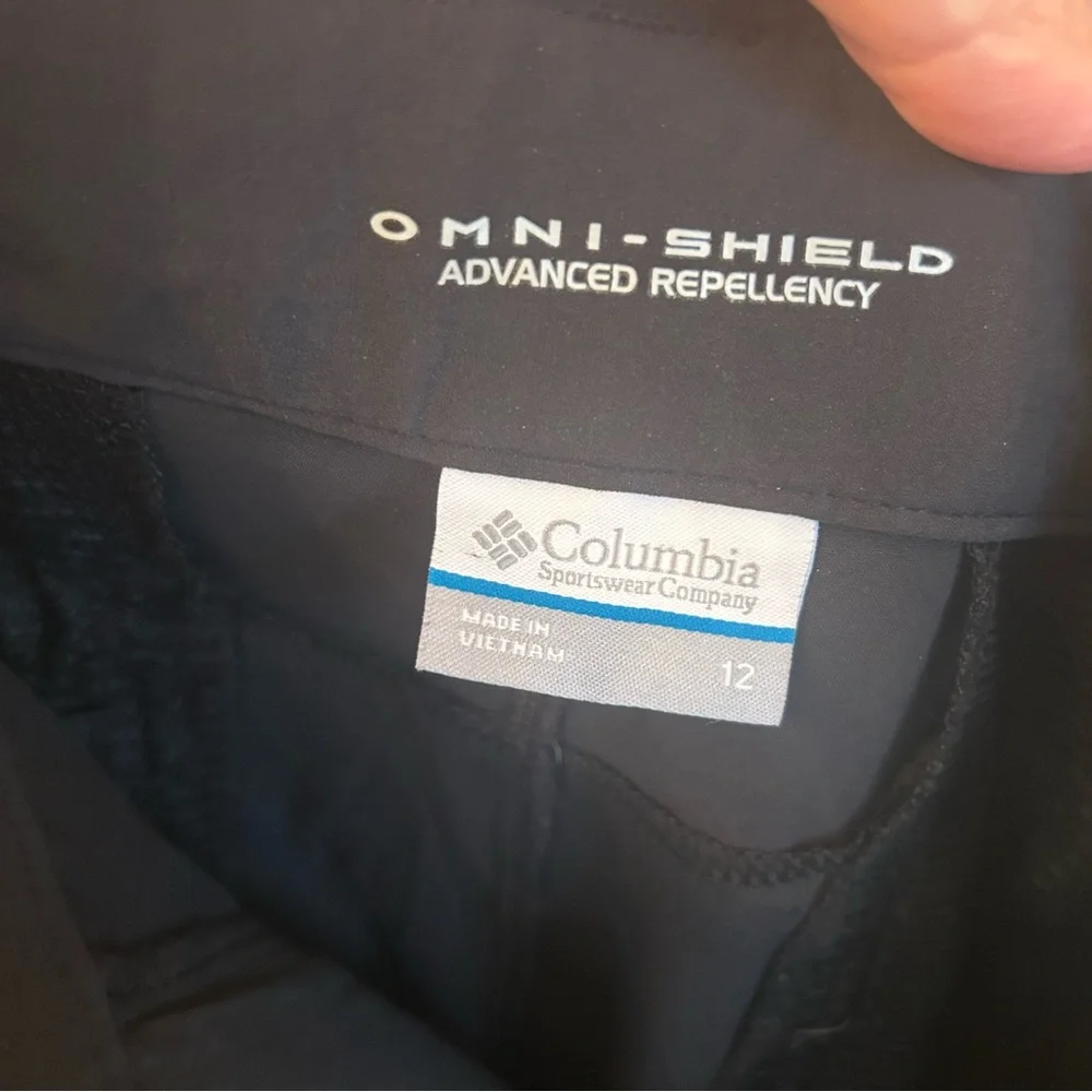 Columbia Omni-Shield Women’s Black Capri Pants Size 12 - Picture 2 of 8